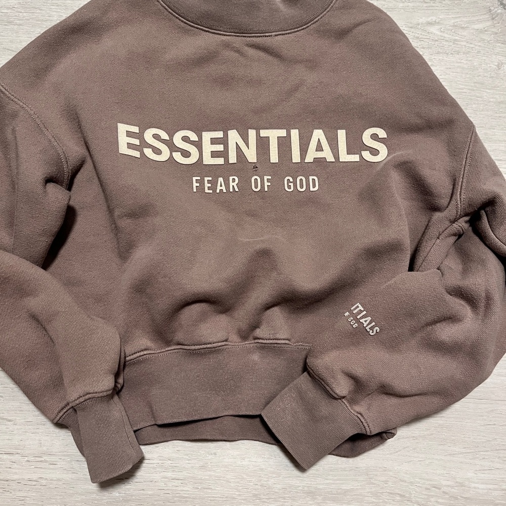 SOLD!!!…..Essentials Crewneck Sweater in Brown
